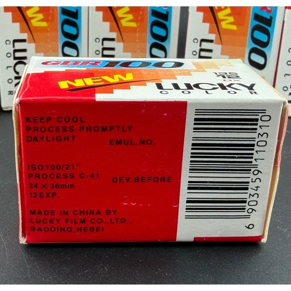 Lucky Color GBR 100: 35mm Film, DX 135-12, ISO 100, C-41 Process, Lot of 7, NEW
